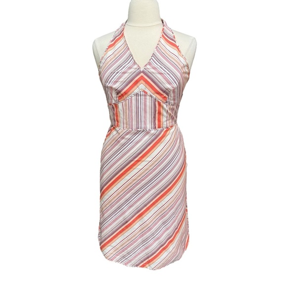 Ann Taylor Dresses & Skirts - Ann Taylor Womens‎ Stripe Halter Top Midi Summer Dress Size 12P